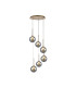 Baldwin 44cm Round Pendant 2.5m 6 x G9 French Gold/Chrome/Frosted Type G Shade-4