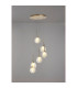 Baldwin 44cm Round Pendant 2.5m 6 x G9 French Gold/Cognac/Frosted Type G Shade-3
