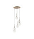 Baldwin 44cm Round Pendant 2.5m 6 x G9 French Gold/Cognac/Frosted Type G Shade-4