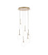 Baldwin 44cm Round Pendant 2.5m 6 x G9 French Gold/Clear/Frosted Type G Shade-1