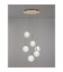 Baldwin 44cm Round Pendant 2.5m 6 x G9 French Gold/Clear/Frosted Type G Shade-3