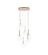 Baldwin 44cm Round Pendant 2.5m 6 x G9 French Gold/Clear/Frosted Type G Shade-4