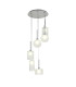 Baldwin 45cm Round Pendant 2.5m 6 x G9 Polished Chrome/Frosted Type A