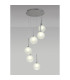 Baldwin 44cm Round Pendant 2.5m 6 x G9 Polished Chrome/Frosted Type G Shade-3