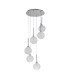 Baldwin 44cm Round Pendant 2.5m 6 x G9 Polished Chrome/Frosted Type G Shade-4