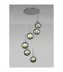 Baldwin 44cm Round Pendant 2.5m 6 x G9 Polished Chrome/Chrome/Frosted Type G Shade-3