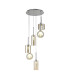 Baldwin 45cm Round Pendant 2.5m 6 x G9 Polished Chrome/Cognac/Frosted Type A