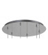 Baldwin 44cm Round Pendant 2.5m 6 x G9 Polished Chrome/Iridescent/Frosted Type G Shade-7