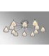 Baldwin 93cm Semi Flush Curved Cone Glass (U) 12 Light G9 Polished Chrome/Iridescent/Opal-3