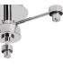 Baldwin 45.5cm Semi Flush Curved Cone Glass (U) 3 Light G9 Polished Chrome/Iridescent/Opal-6