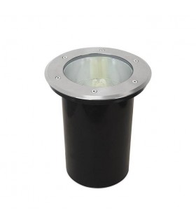 Outdoor Recessed Ground Uplight Polished 1x E27 IP67 - 1