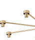 Baldwin 78cm Semi Flush Curved Cone Glass (U) 8 Light G9 French Gold/Iridescent/Opal-6