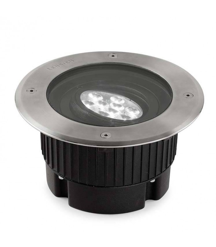 Outdoor LED Recessed Ground Uplight Stainless Steel Polished 18.4cm 1566lm 3000K IP67 - 1