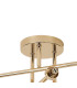 Baldwin 68cm Crossed Arm Semi Flush Curved Cone Glass (U) 6 Light G9 French Gold/Iridescent/Opal-7