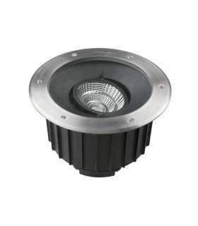 Outdoor LED Recessed Ground Uplight Stainless Steel Polished 1-10V Dimming 30cm 4075lm 4000K IP67 - 1