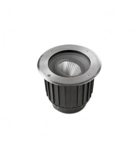 Outdoor LED Recessed Ground Uplight Stainless Steel Polished 12.5cm 995lm 2700K IP67 - 1
