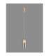 Baldwin 10cm Single Pendant 2m 1 x G9 French Gold/Clear Type A Shade-3