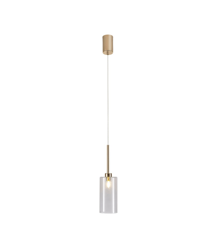 Baldwin 10cm Single Pendant 2m 1 x G9 French Gold/Clear Type A Shade-4