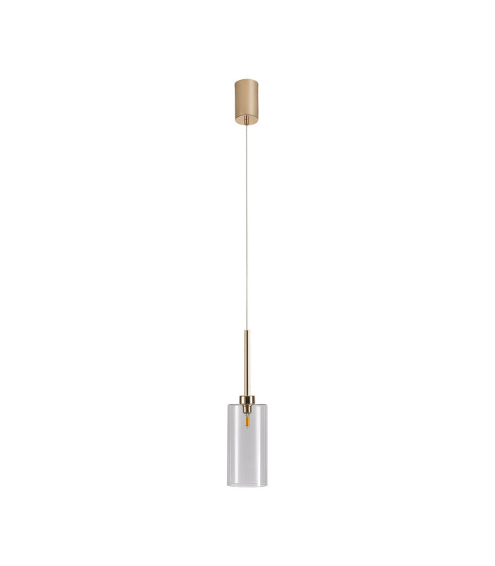Baldwin 10cm Single Pendant 2m 1 x G9 French Gold/Clear Type A Shade-5