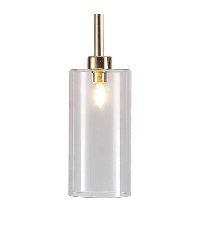 Baldwin 10cm Single Pendant 2m 1 x G9 French Gold/Clear Type A Shade-6