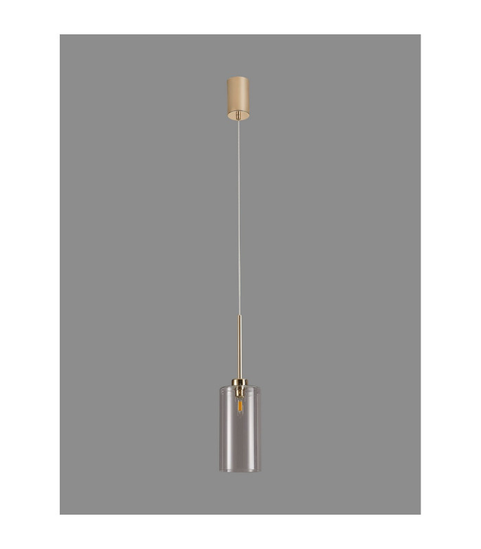 Baldwin 10cm Single Pendant 2m 1 x G9 French Gold/Clear Type A Shade-15