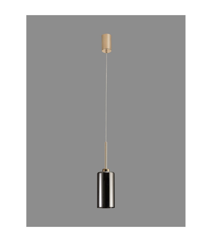 Baldwin 10cm Single Pendant 2m 1 x G9 French Gold/Chrome Type A Shade-15