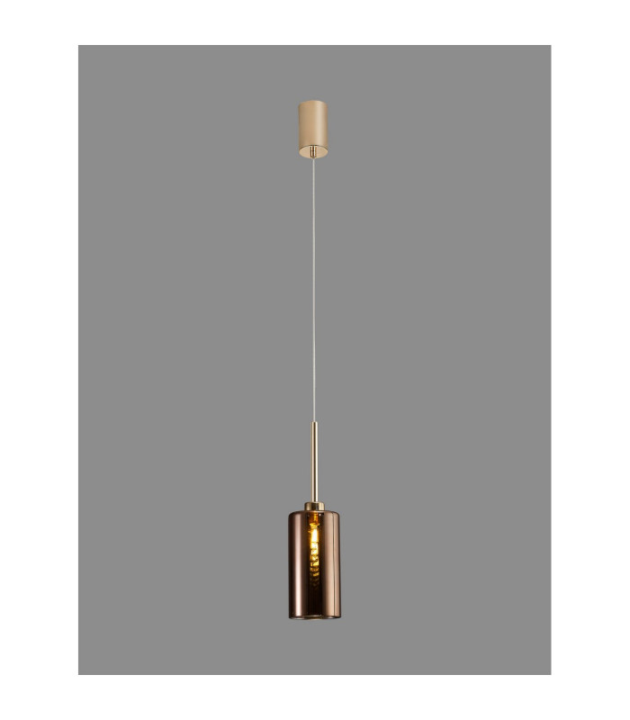 Baldwin 10cm Single Pendant 2m 1 x G9 French Gold/Copper Type A Shade-3