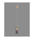 Baldwin 10cm Single Pendant 2m 1 x G9 French Gold/Smoked Type A Shade-3