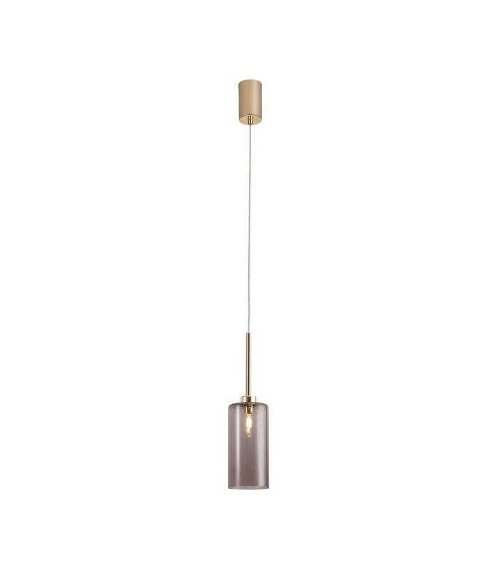 Baldwin 10cm Single Pendant 2m 1 x G9 French Gold/Smoked Type A Shade-4