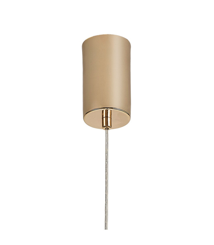 Baldwin 10cm Single Pendant 2m 1 x G9 French Gold/Smoked Type A Shade-7