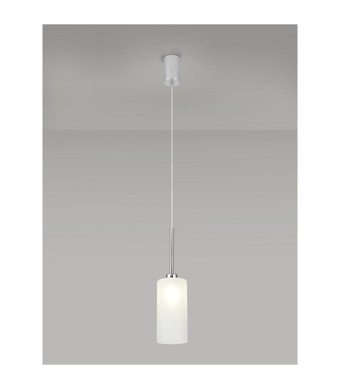 Baldwin 10cm Single Pendant 2m 1 x G9 Polished Chrome/Frosted Type A Shade-3