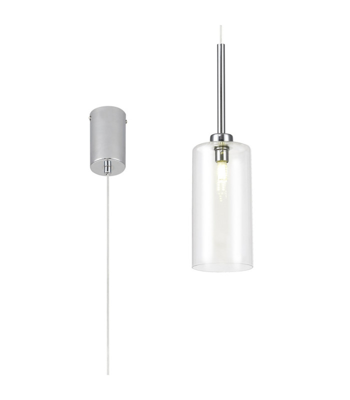 Baldwin 10cm Single Pendant 2m 1 x G9 Polished Chrome/Clear Type A Shade-1