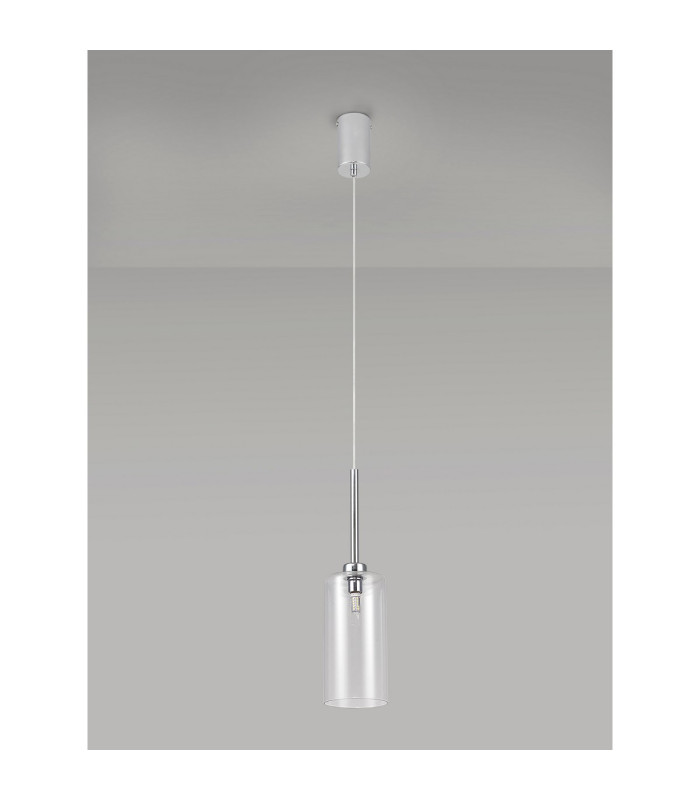 Baldwin 10cm Single Pendant 2m 1 x G9 Polished Chrome/Clear Type A Shade-13