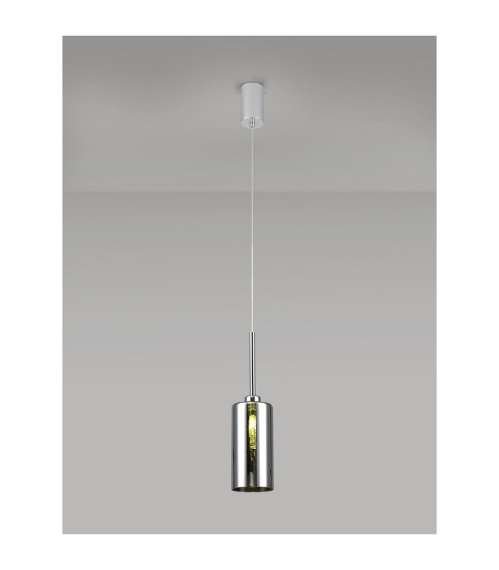 Baldwin 10cm Single Pendant 2m 1 x G9 Polished Chrome/Chrome Type A Shade-3