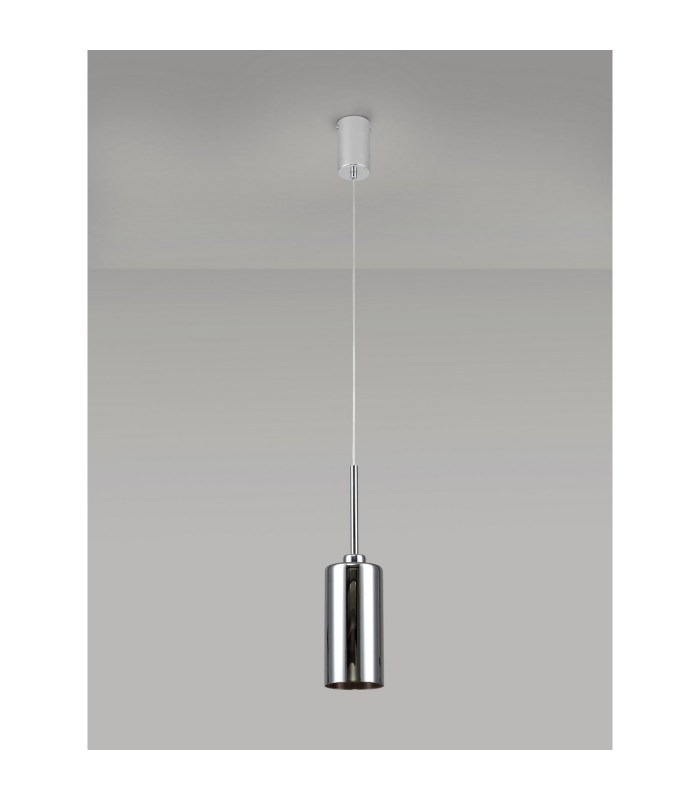 Baldwin 10cm Single Pendant 2m 1 x G9 Polished Chrome/Chrome Type A Shade-13
