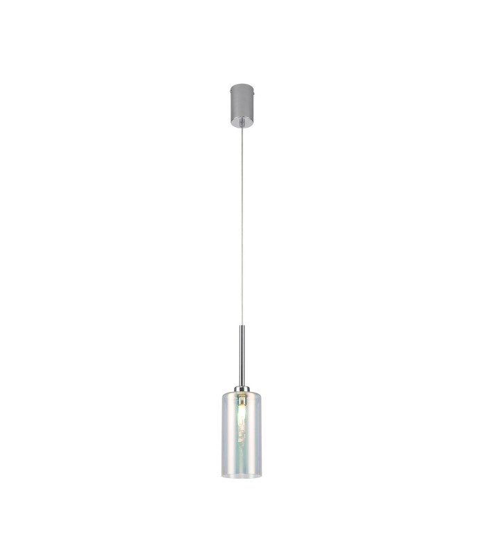 Baldwin 10cm Single Pendant 2m 1 x G9 Polished Chrome/Iridescent Type A Shade-4