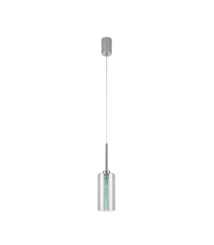Baldwin 10cm Single Pendant 2m 1 x G9 Polished Chrome/Iridescent Type A Shade-5