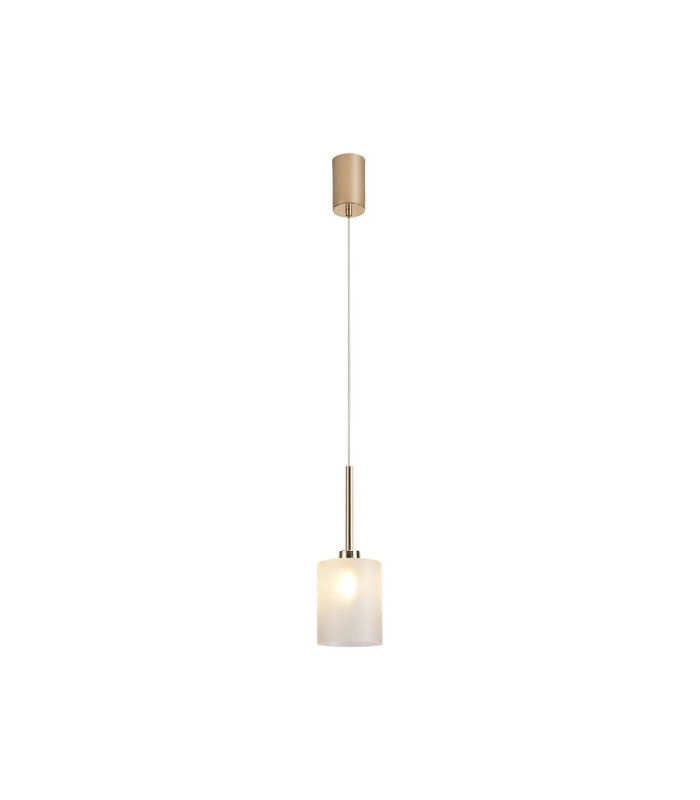 Baldwin 12cm Single Pendant 2m 1 x G9 French Gold/Frosted Type B Shade-4