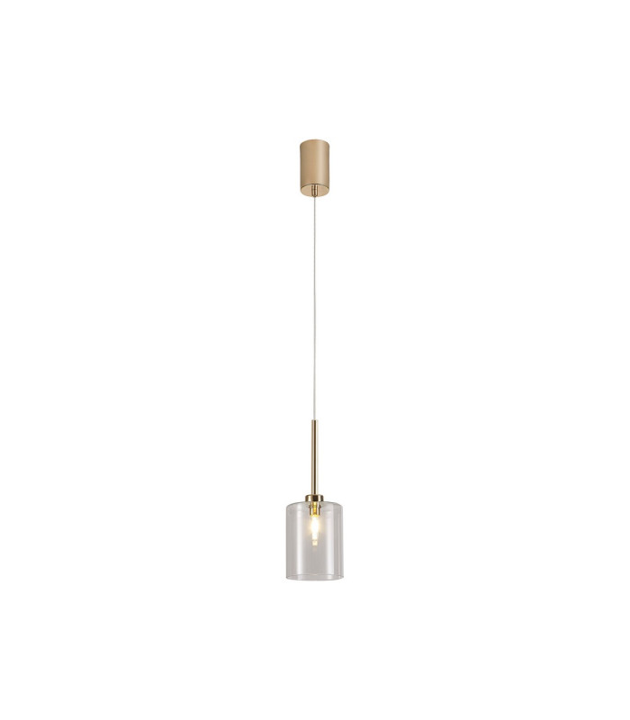 Baldwin 12cm Single Pendant 2m 1 x G9 French Gold/Clear Type B Shade-4