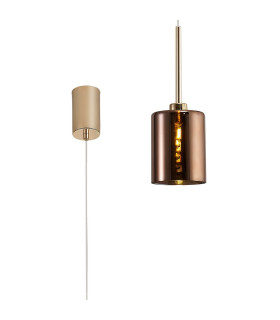 Baldwin 12cm Single Pendant 2m 1 x G9 French Gold/Copper Type B Shade-1