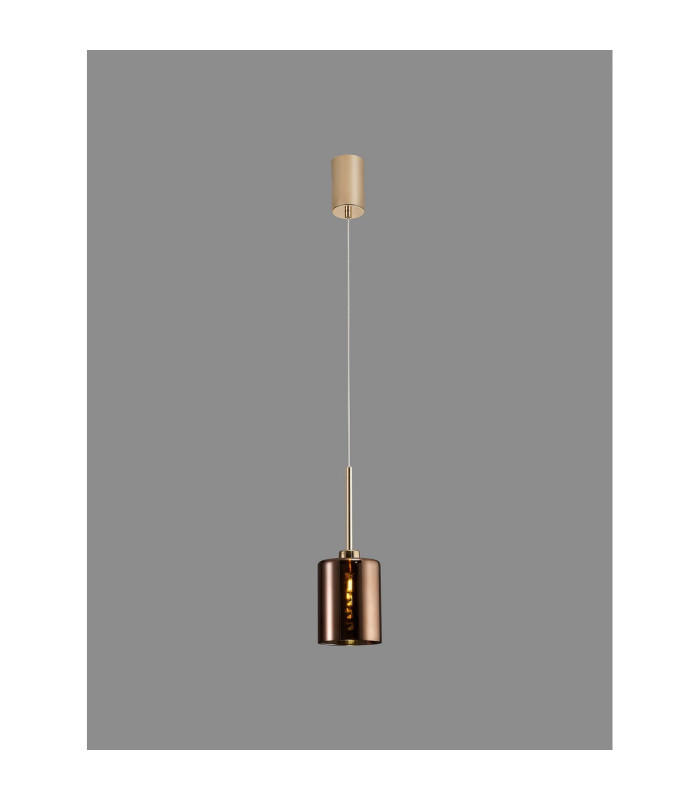 Baldwin 12cm Single Pendant 2m 1 x G9 French Gold/Copper Type B Shade-3