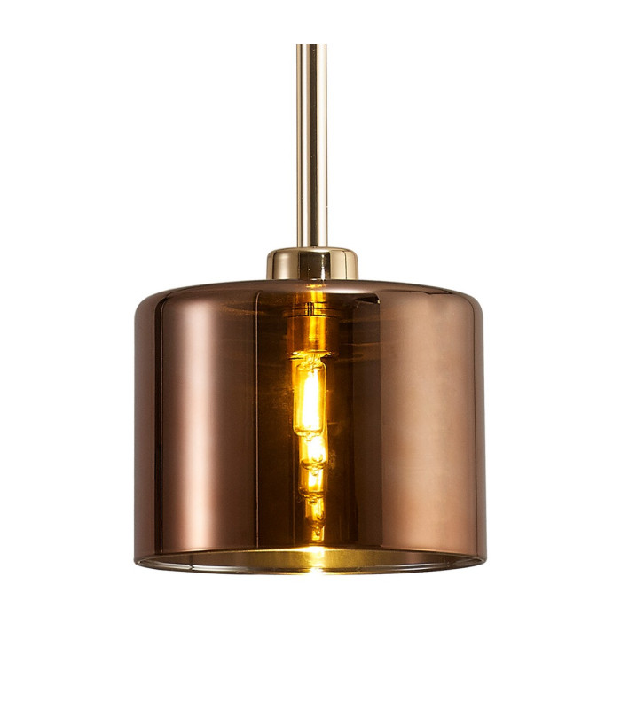 Baldwin 12cm Single Pendant 2m 1 x G9 French Gold/Copper Type B Shade-6