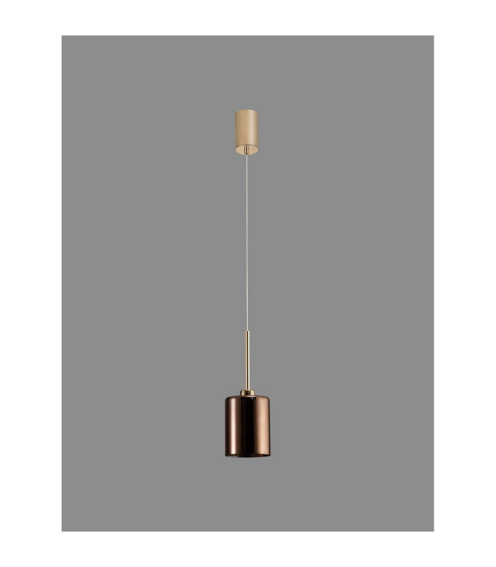 Baldwin 12cm Single Pendant 2m 1 x G9 French Gold/Copper Type B Shade-15