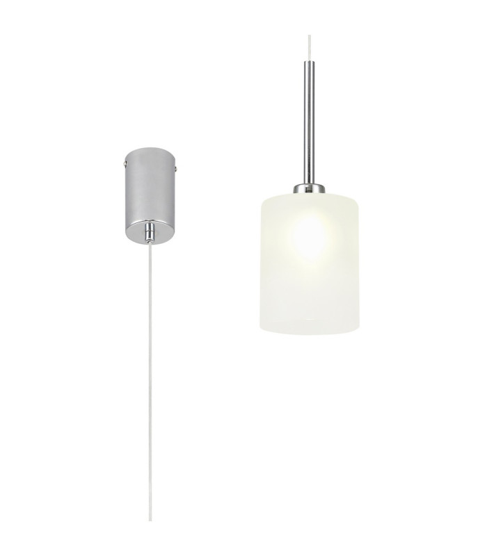 Baldwin 12cm Single Pendant 2m 1 x G9 Polished Chrome/Frosted Type B Shade-1