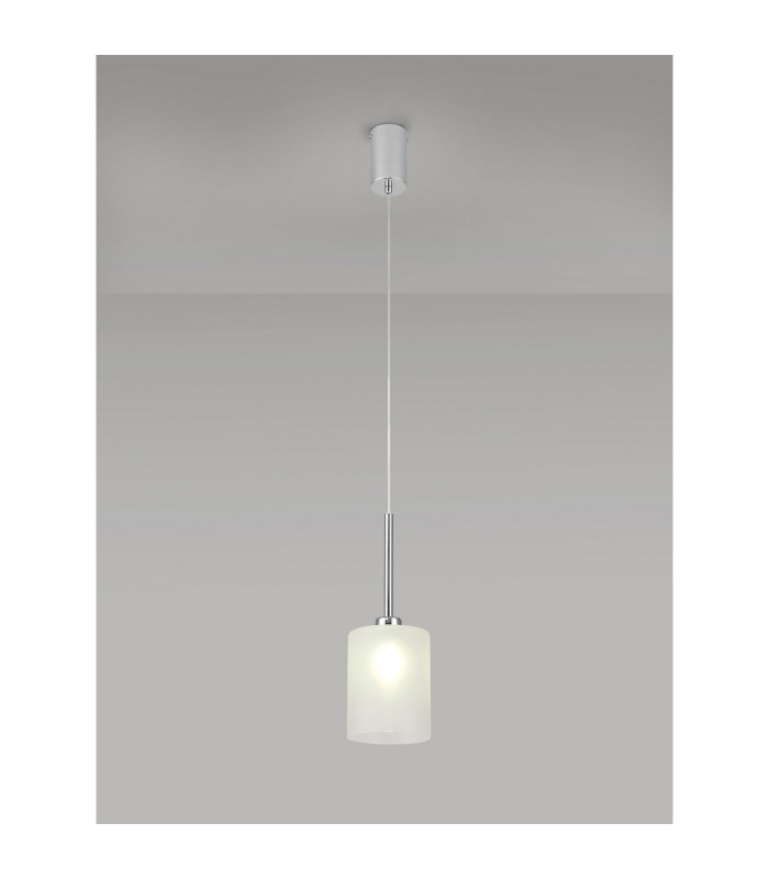 Baldwin 12cm Single Pendant 2m 1 x G9 Polished Chrome/Frosted Type B Shade-3