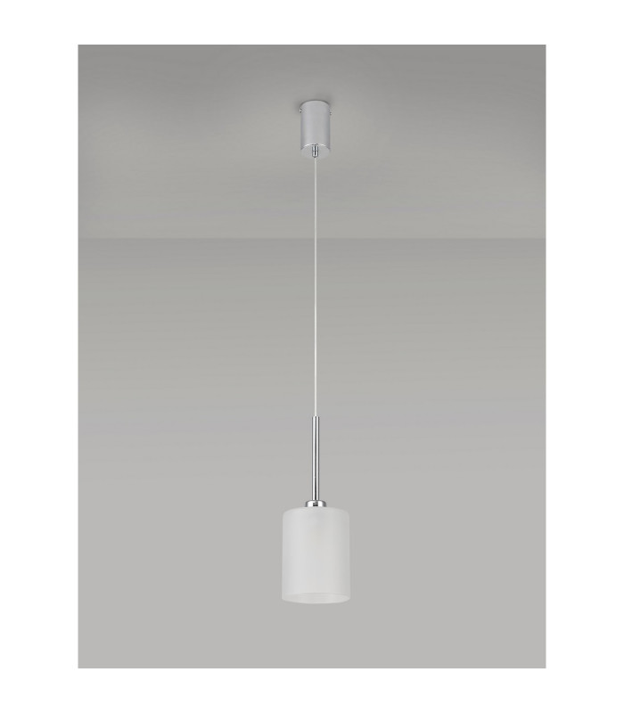 Baldwin 12cm Single Pendant 2m 1 x G9 Polished Chrome/Frosted Type B Shade-13