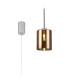 Baldwin 12cm Single Pendant 2m 1 x G9 Polished Chrome/Copper Type B Shade-1