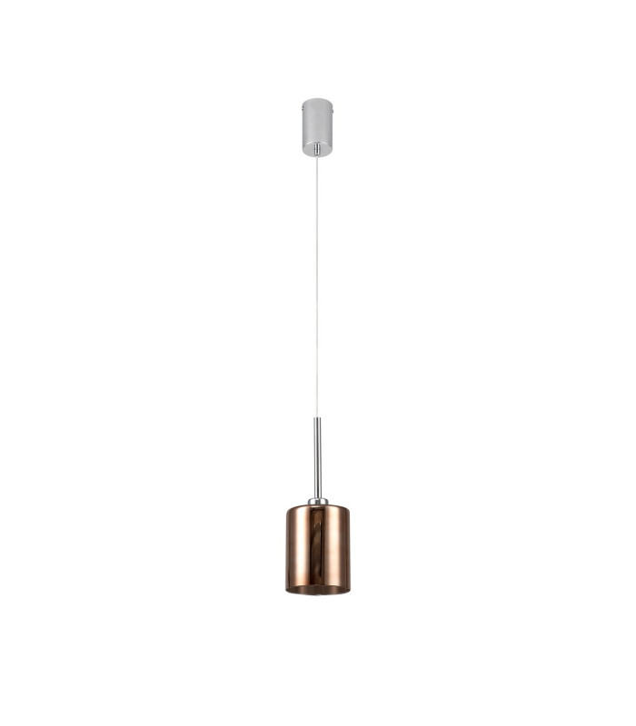 Baldwin 12cm Single Pendant 2m 1 x G9 Polished Chrome/Copper Type B Shade-6