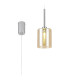 Baldwin 12cm Single Pendant 2m 1 x G9 Polished Chrome/Cognac Type B Shade-1