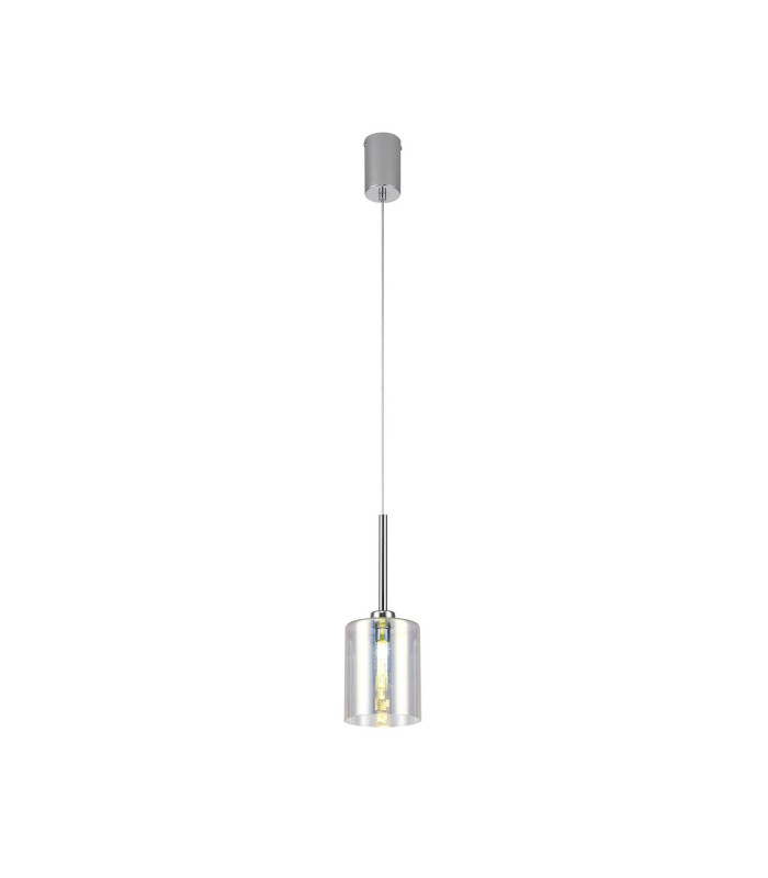 Baldwin 12cm Single Pendant 2m 1 x G9 Polished Chrome/Iridescent Type B Shade-4